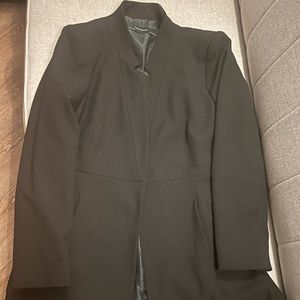 Zara Black V Neck Coat